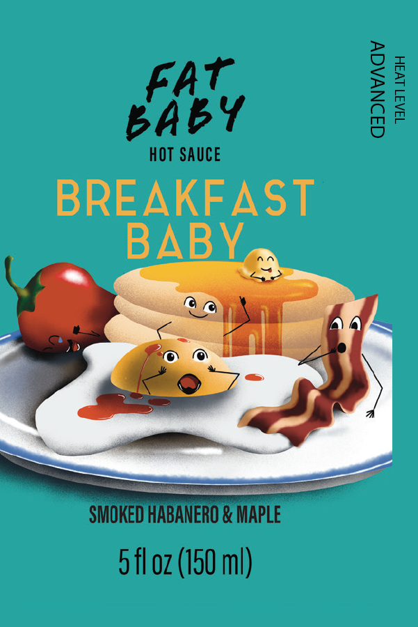 Breakfast Baby- Smoked Habanero Maple Hot Sauce (Medium/Hot)