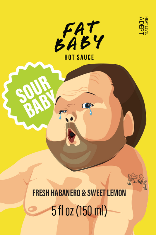 Sour Baby - Habanero Lemon Hot Sauce (Medium)